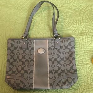 Gray Coach Purse